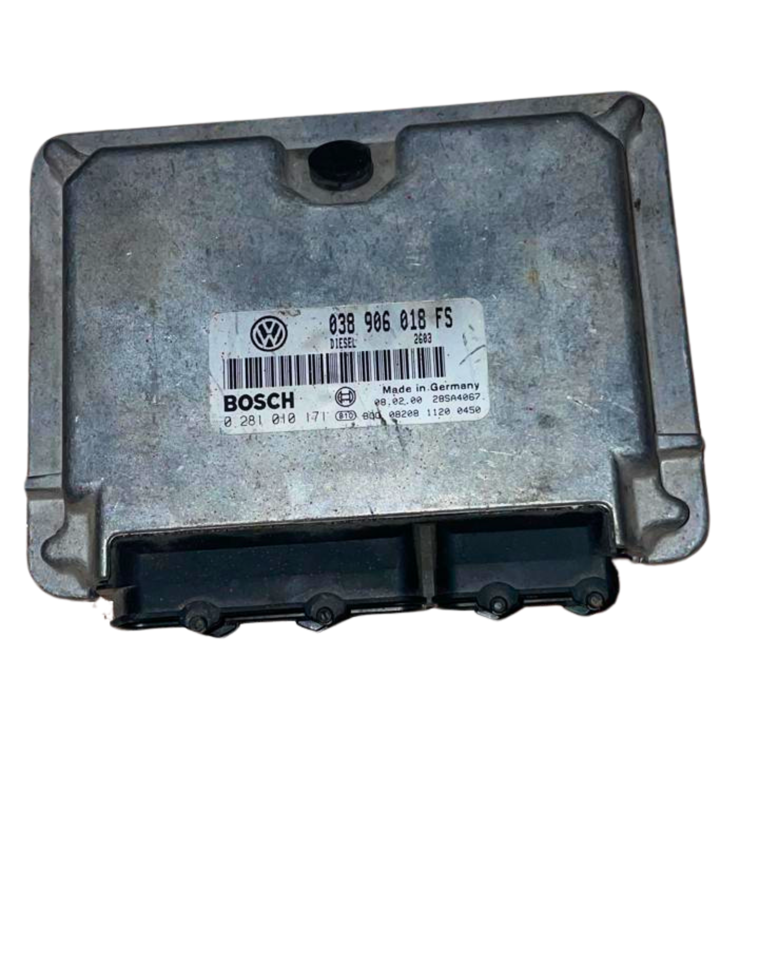 Calculateur 038906018FS 0281010171 VW Bosch  /GOLF4 BORA  passat b5.5 AUDI A3 8L A4 B5 B6LEON OCTAVIA/ 1.9 TDI 1.9