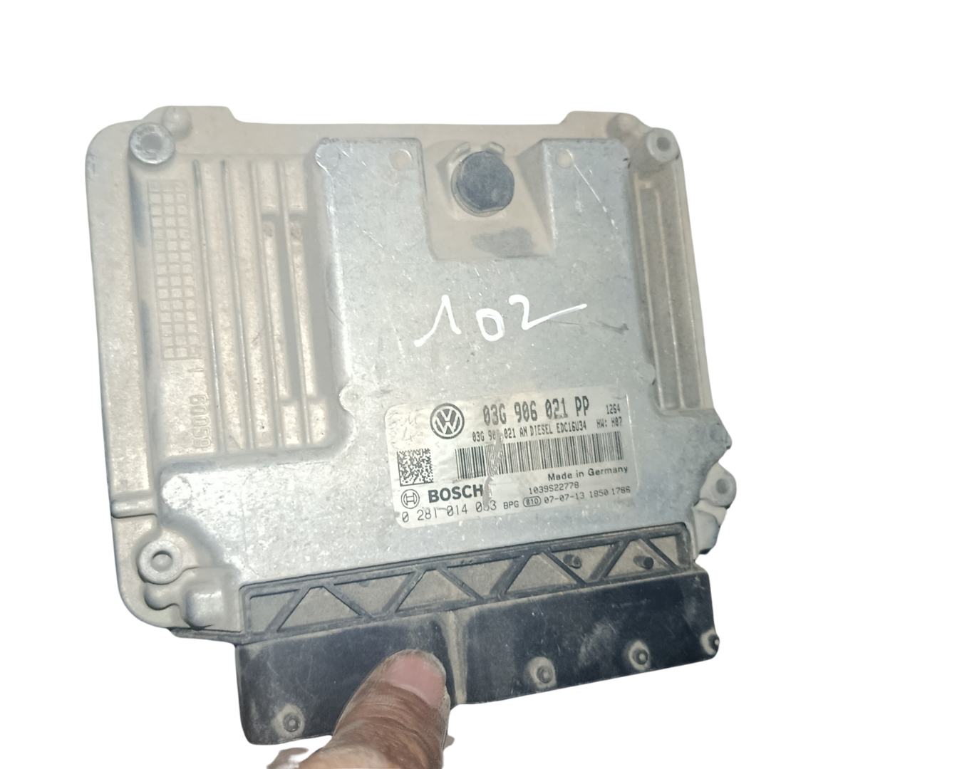 Calculateur moteur Diesel BOSCH EDC16  Réf. 03G906021PP – VOLKSWAGEN GOLF V / JETTA / TOURAN 2.0 TDI 16V (140 ch) – 2004–200