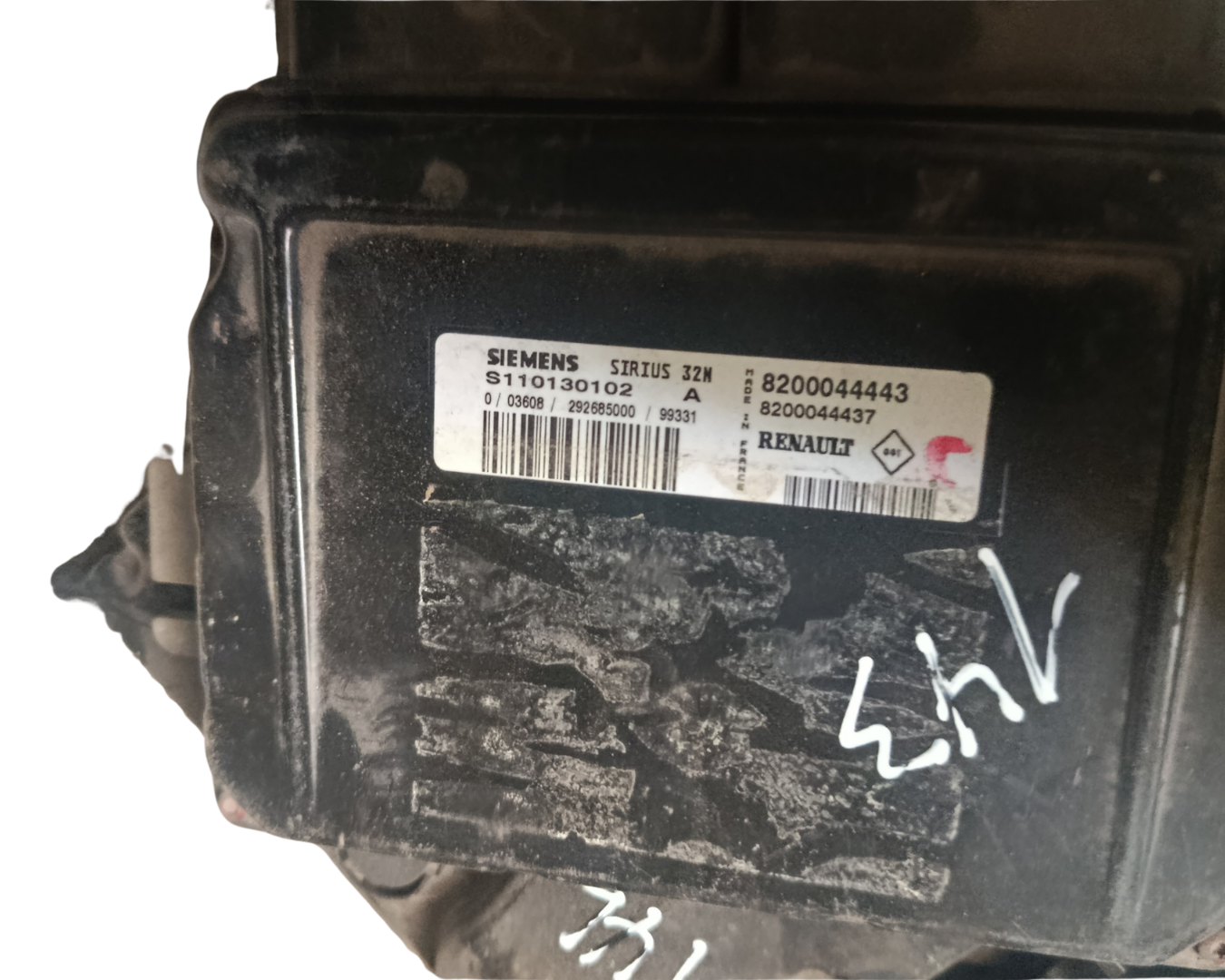 Calculateur moteur Siemens Sirius32 Réf. 8200044443– RENAULT TWINGO I (C06) 1.2 8V / 1.2 16V – 1996–2007