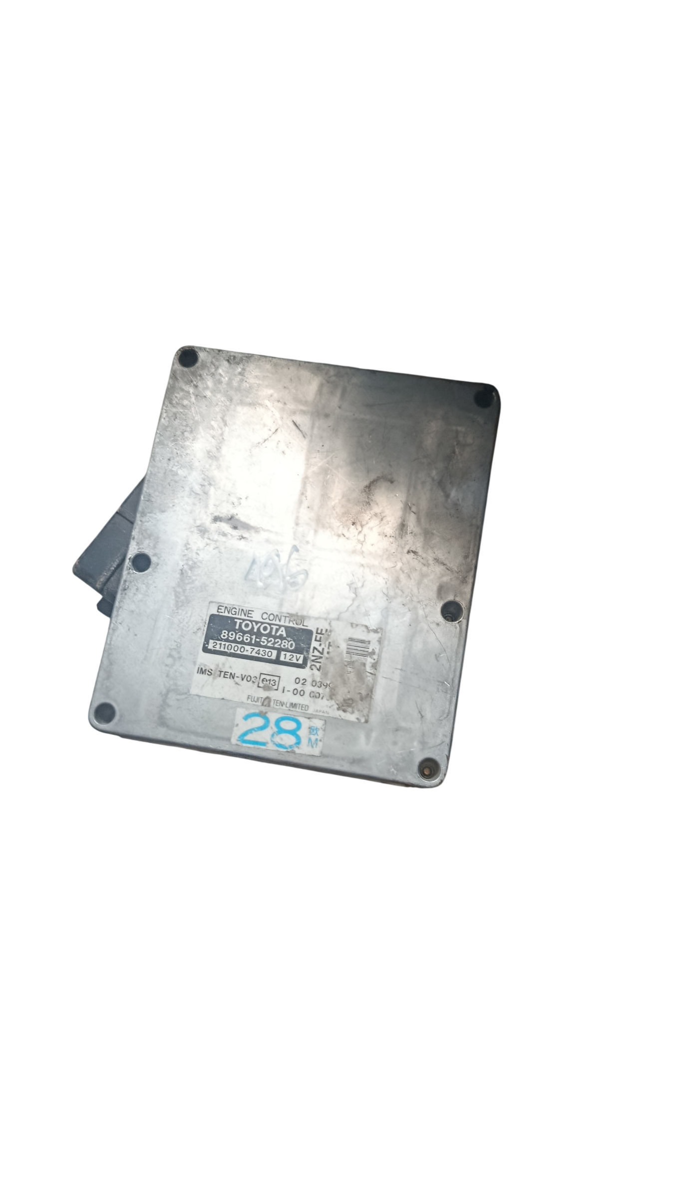 Calculateur 89661-52280 211000-7430 2NZ-FE Toyota Denso