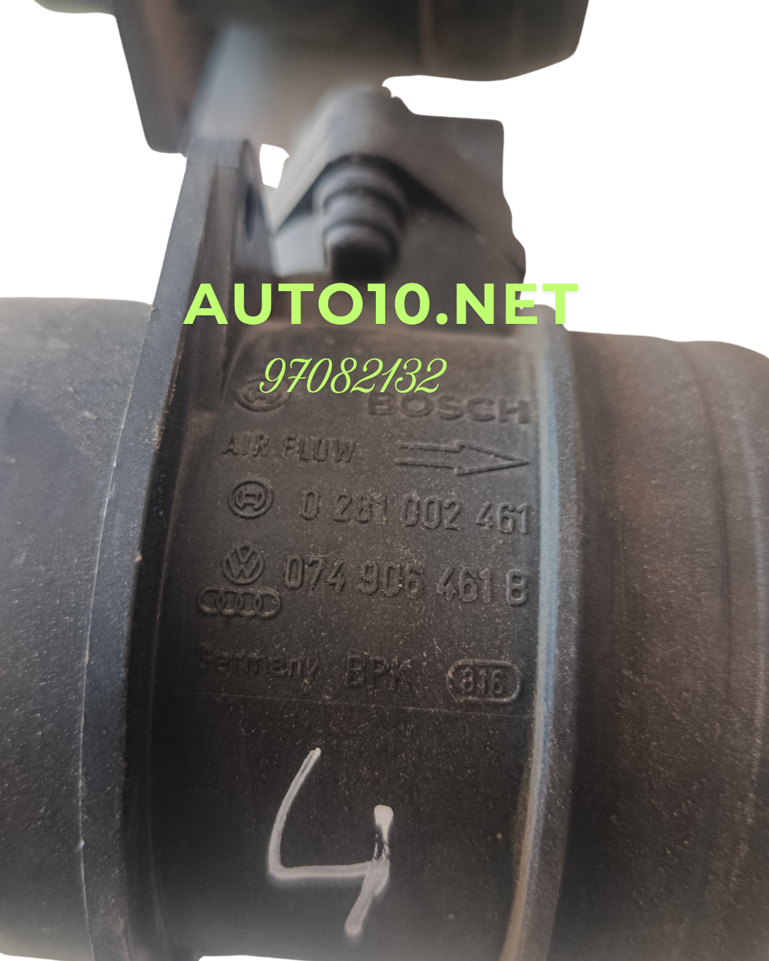 débitmètre d'air Bosch 0281002461 1.9  2.0 tdi a3 a4 a6 ibiza leon toledo  fabia octavia  golf4 golf5  passat b5 b6  touran touareg