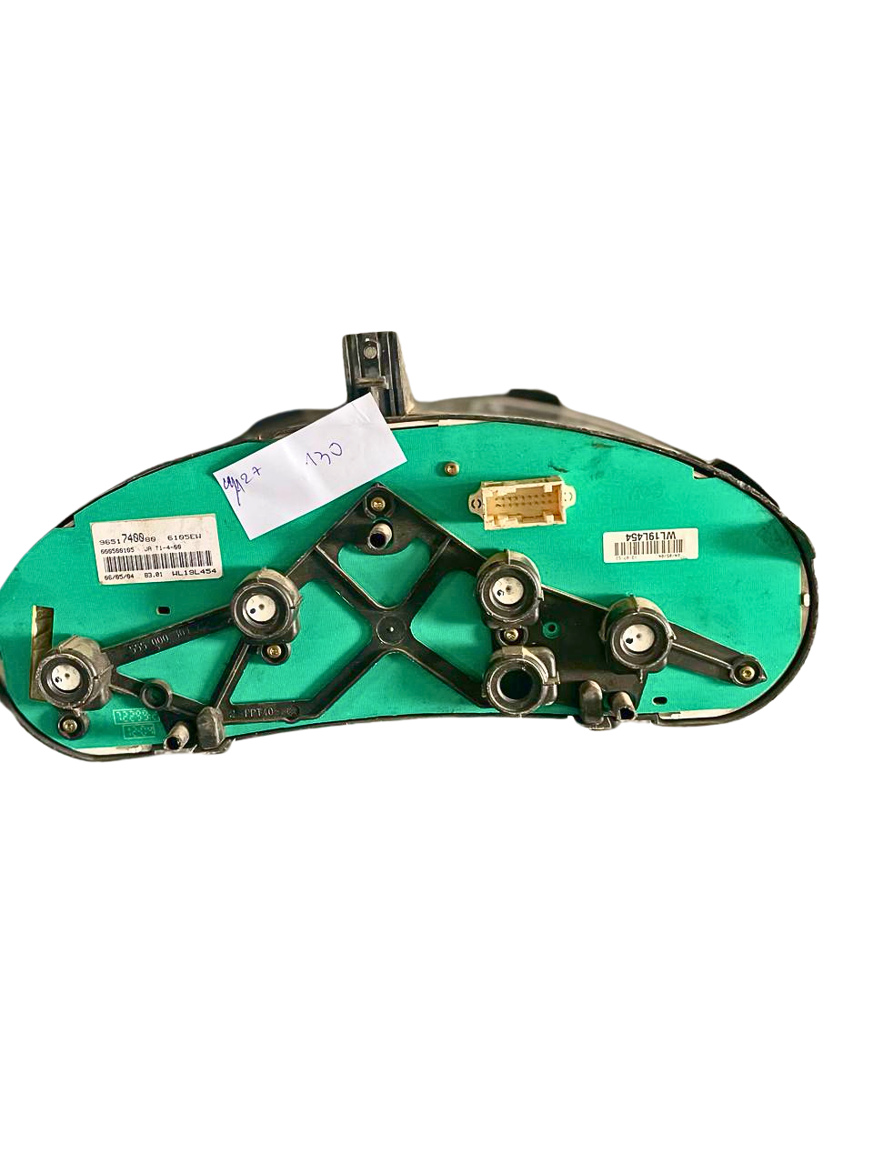 Bloc Compteurs / Tableau de Bord (Combiné d'Instruments) - PSA, réf. 9651740080 ,  000500105  PSA /207 c3 /1.4 1.6