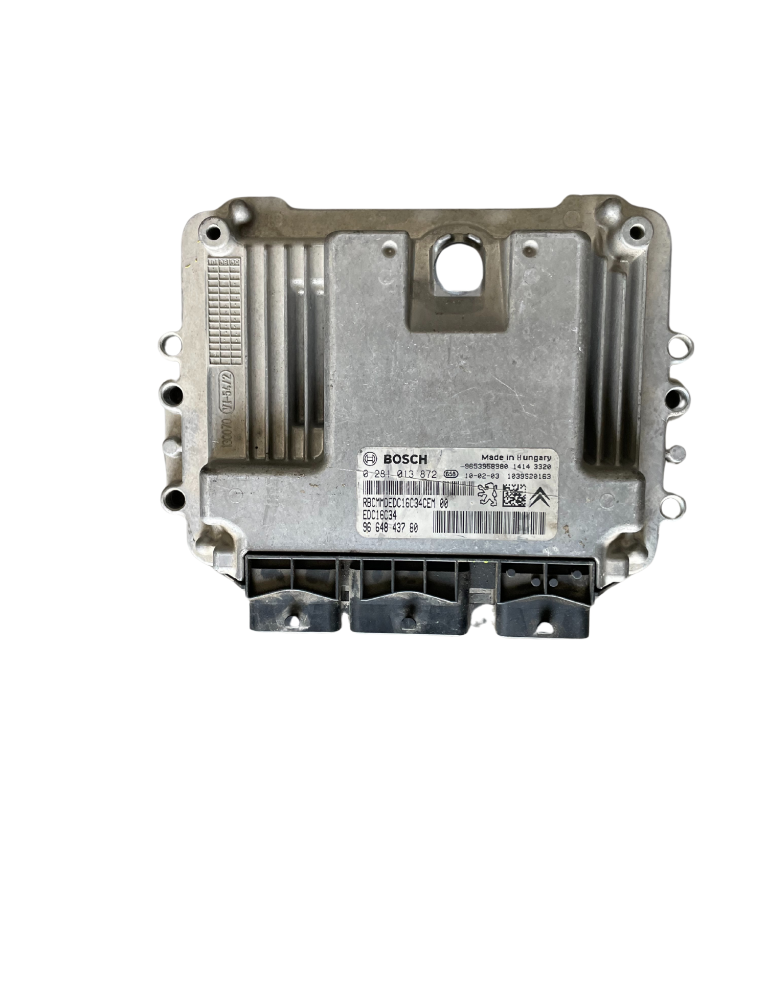 Calculateur 0281013872 9664843780 9653958980 PSA Bosch /207 307 308 3008 c3 c4 c4 picasso/ 1.6 hdi