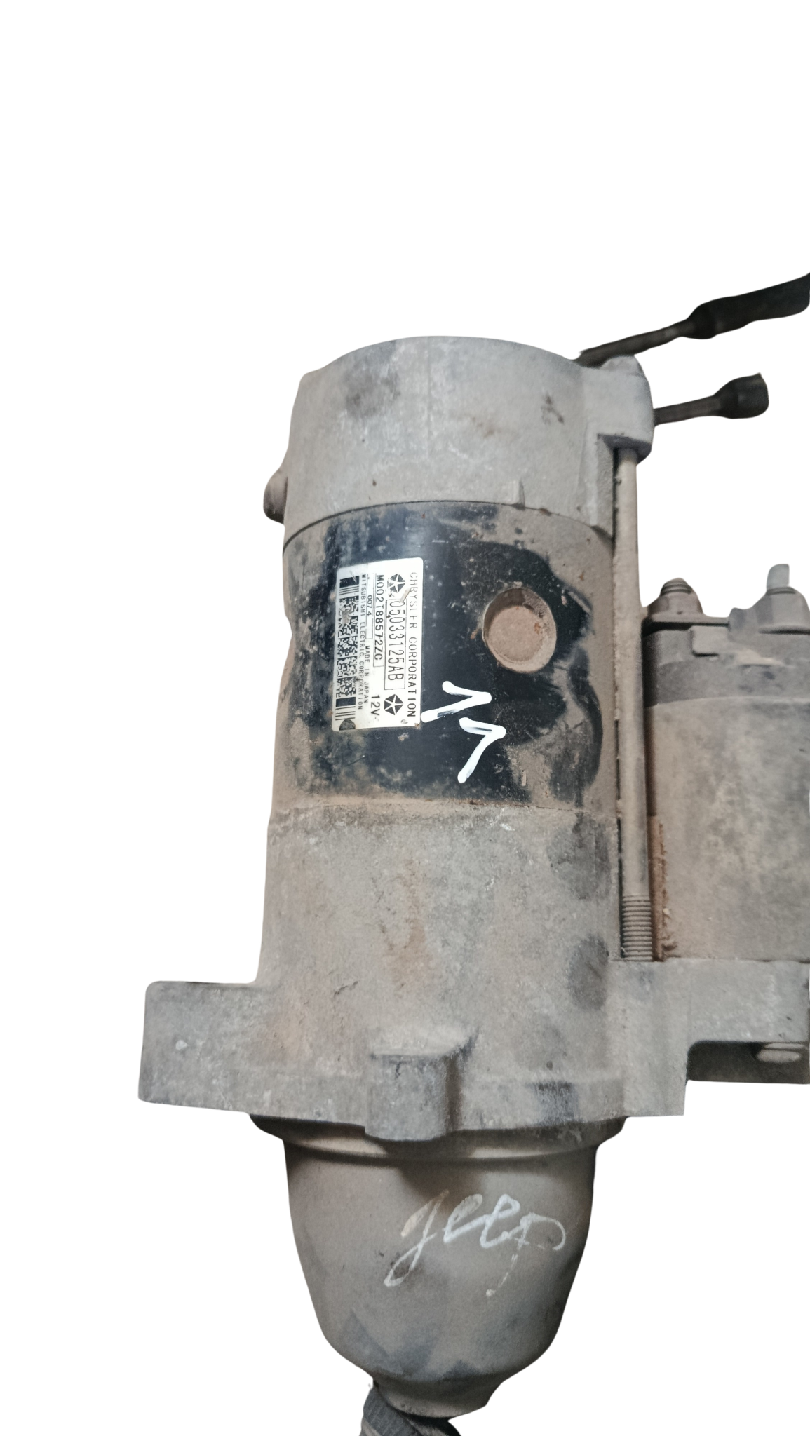 Démarreur 12V Réf. 05033125AB  - 2.2 kW - 12 dents – CHRYSLER PT CRUISER 2.2 CRD / JEEP GRAND CHEROKEE 2.7 CRD – 2000–2004