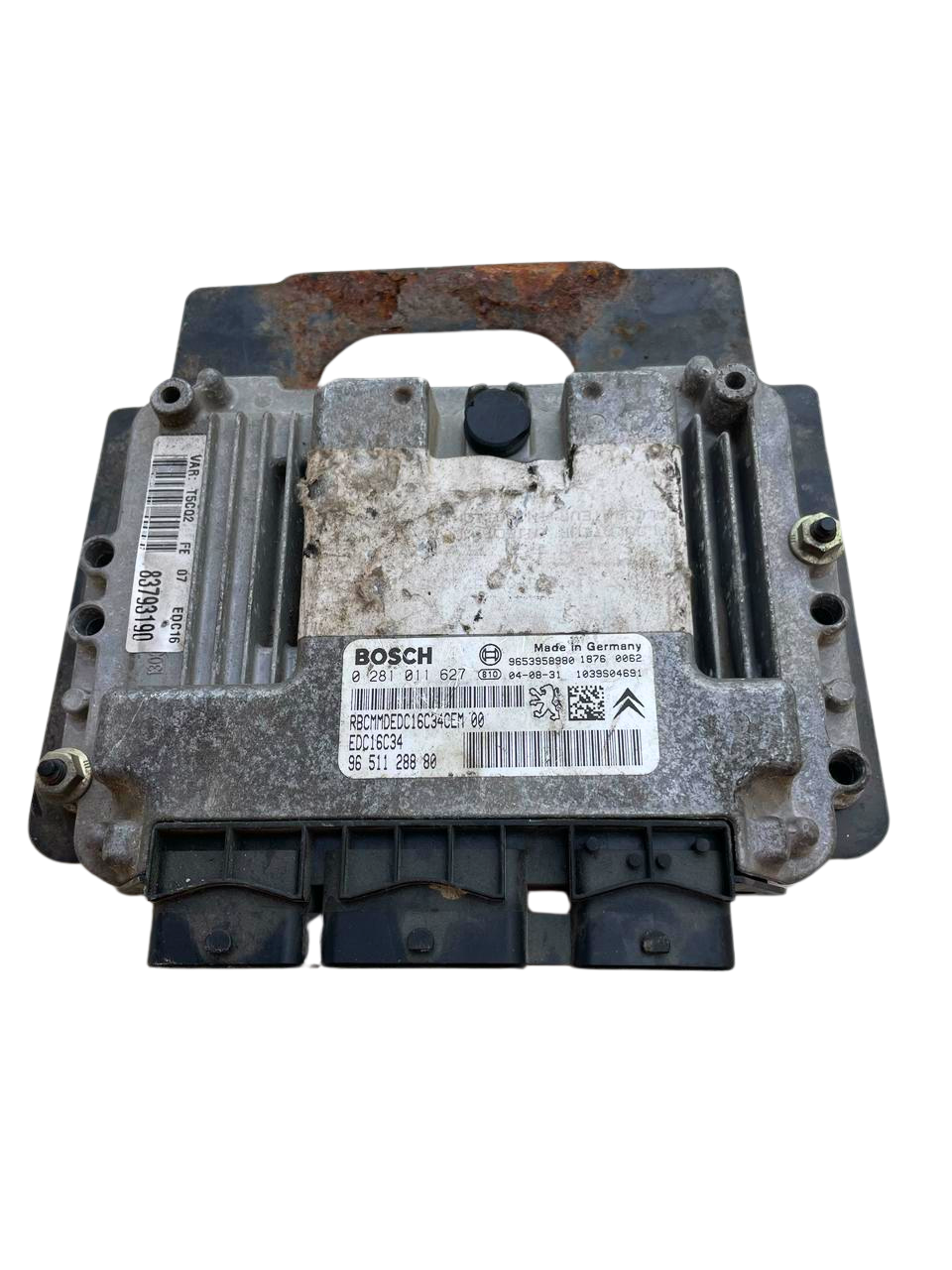Calculateur 0281011627, 9656161880, 9653958980 BOSCH  1.6HDI 307 308 207 C4  PARTNER BERLINGO