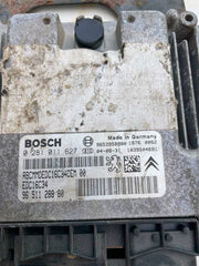 Calculateur 0281011627, 9656161880, 9653958980 BOSCH  1.6HDI 307 308 207 C4  PARTNER BERLINGO