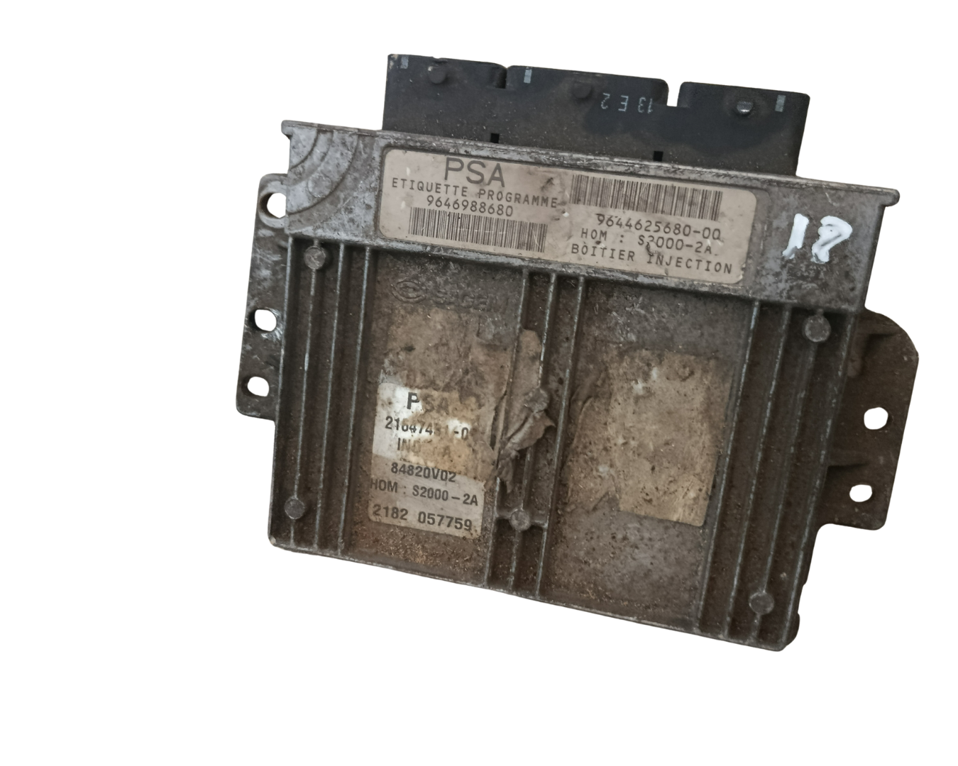 Calculateur Moteur Peugeot 206 1.4 Sagem 21647072-1 40409S05 HOM:S2000-2A 9644235680 9644625680-00 (Copie)