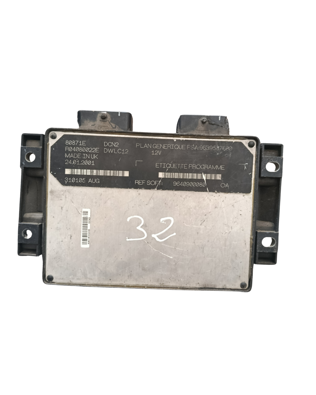 Calculateur moteur Lucas DCN2 – Réf. 9647640880/ 206 306partner 1 2 berlingo 1 2 xsara xzantia/ 1.9d