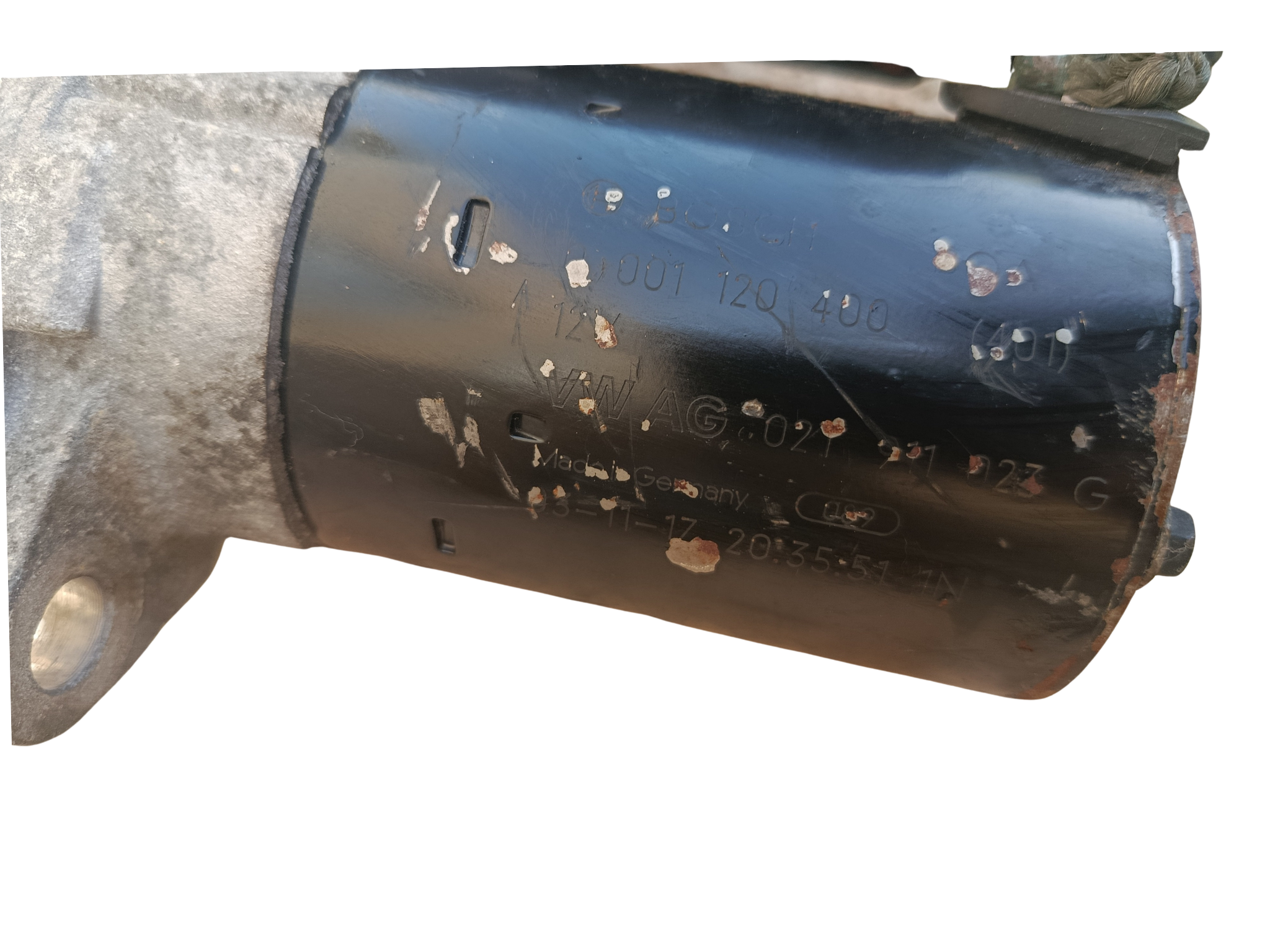 Démarreur VW AG 021 911 023 G (Bosch / Valeo – VW / Audi / Seat / Skoda 1.6 / 1.8 / 2.0 essence)